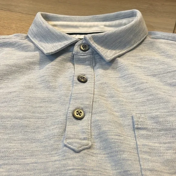 Banana Republic pique cotton polo in blue. Men's XL. Like new condition. Sharp! - Picture 2 of 11